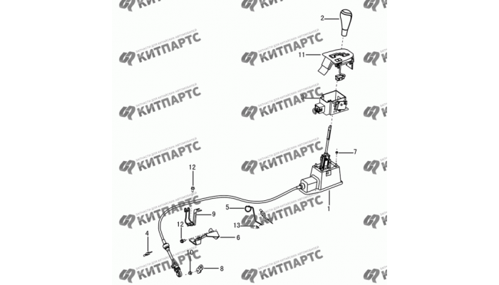 Механизм переключения АКПП Dong Feng H30 Cross