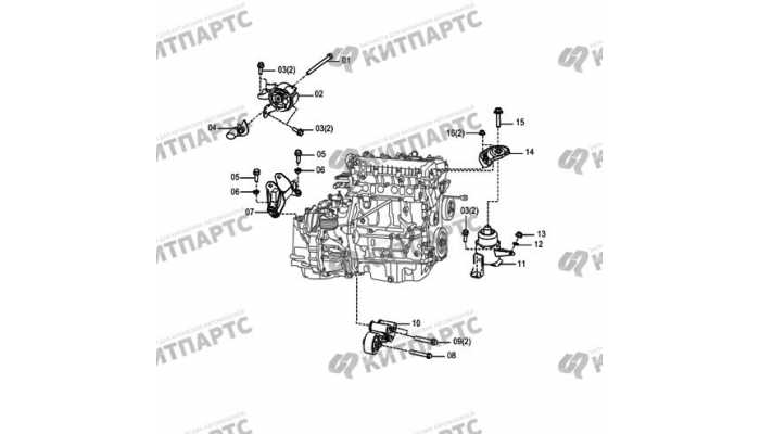 Подушки двигателя (АКПП) FAW Besturn X80