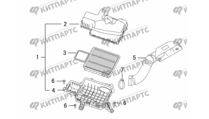 Корпус воздушного фильтра 4G63T Great Wall DW Hower H5