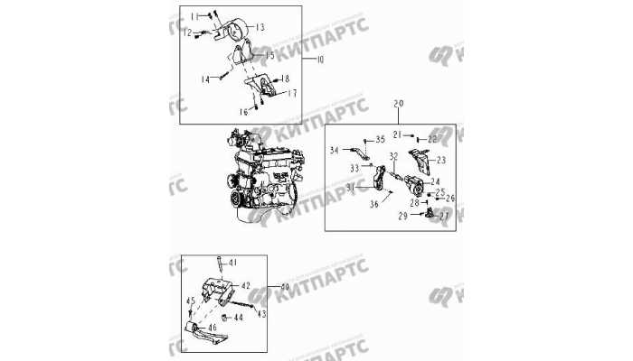 Подушки двигателя Geely